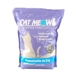 ARENA P/GATOS CAT MEOW LAVANDA 3KG