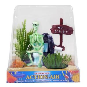 ESQUELETO EN EL INODORO PENN PLAX