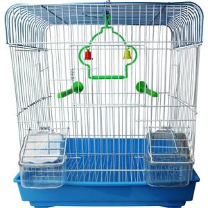 JAULA AVES CUBO 30X23X39CM AZUL