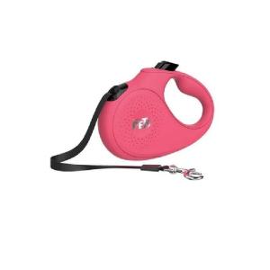 CORREA RETRACTIL 3 MTS CHICA ROSA