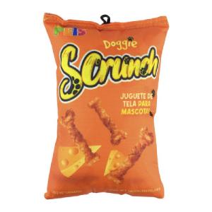 JUGUETE DE TELA DOGGIE SCRUNCH QUESO