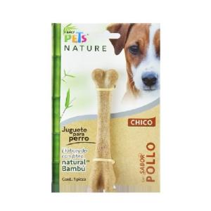 JUGUETE HUESO DE BAMBU CH. POLLO