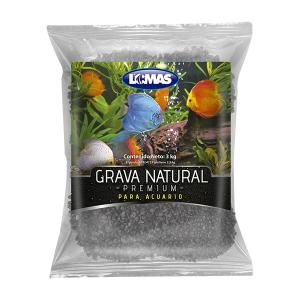 GRAVA P/ACUARIO-MARMOL NEGRO OBSIDIANA 3KGS