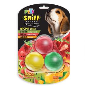 JUGUETE SET DE PELOTAS C/AROMA SNIFF 3PZAS