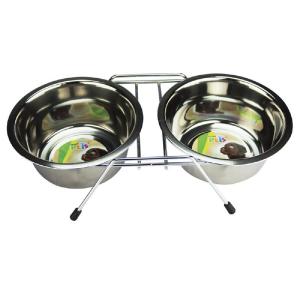 COMEDERO DOBLE C/2 PLATOS A.I. 32OZ