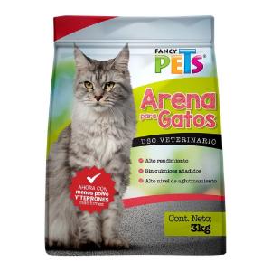 ARENA P/GATO 3 KGS. FANCY PETS