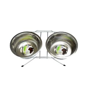 COMEDERO DOBLE C/2 PLATOS A.I. 64OZ