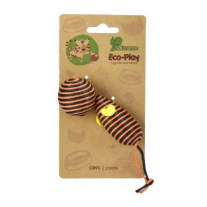 JUGUETE BOLA Y RATON ECOPLAY - 2 PZ