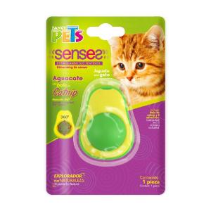 JUGUETE AGUACATE C/BOLA DE CATNIP P/ GATO PLAY