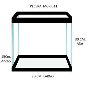 PECERA DE CINTA ALTA 30X15X30CMS