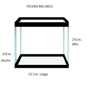 PECERA DE CINTA ALTA 25X13X25CMS