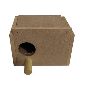 NIDO MEDIANO CAJA DE MADERA PARA AGAPORNI 26X18X18 CMS
