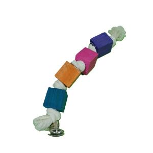 JUGUETE P/AVES CUATRO CUBOS