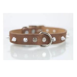 COLLAR PIEL C/PICOS 2CM T14 PIEL