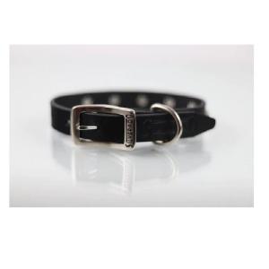 COLLAR PIEL C/ESTOPEROLES 2CM T14 NEGRO