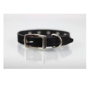 COLLAR PIEL C/ESTOPEROLES 2CM T16 NEGRO