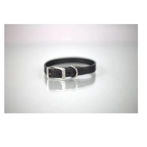 COLLAR PIEL LISO 1CM. T8 NEGRO