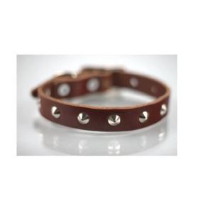 COLLAR PIEL C/ESTOPEROLES 3CM T20 PIEL