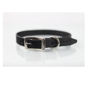 COLLAR PIEL LISO 2CM T16 NEGRO