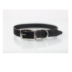 COLLAR PIEL LISO 2CM T18 NEGRO