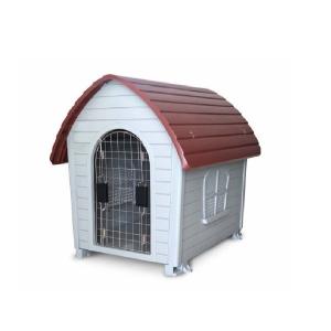 CASA P/MASCOTA DE TEJA ROJA CON PUERTA GDE.