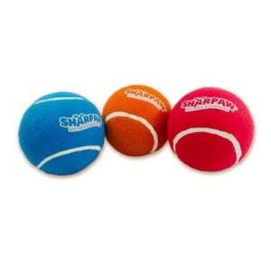 TINNY CHUMS PELOTA DE TENNIS VARIOS COLORES CON SONIDO 3 PIEZAS 2.5