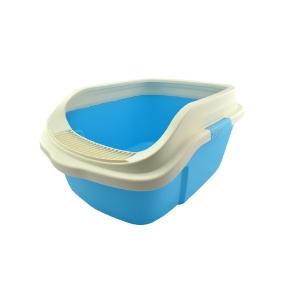 ARENERO P/GATO C/REJILLA 51.3X39X24.3CM AZUL