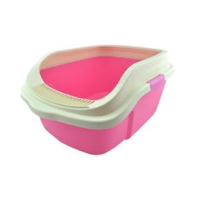 ARENERO P/GATO C/REJILLA 51.3X39X24.3CM ROSA