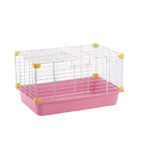 JAULA SUNNY PARA CONEJO (CHICA) ROSA
