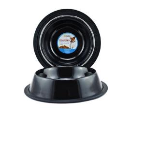 COMEDERO IMPORTADO ACERO INOX. 8oz NEGRO