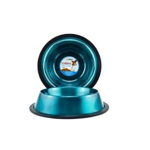 COMEDERO IMPORTADO ACERO INOX 24oz AZUL AQUA