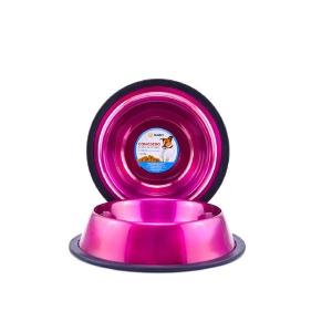 COMEDERO IMPORTADO ACERO INOX..96oz ROSA