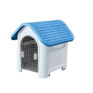 CASA P/MASCOTA DE TEJA C/PUERTA CHICA OX AZUL