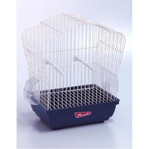 JAULA SERRANO BLANCO (BANDEJA COLOR AZUL)